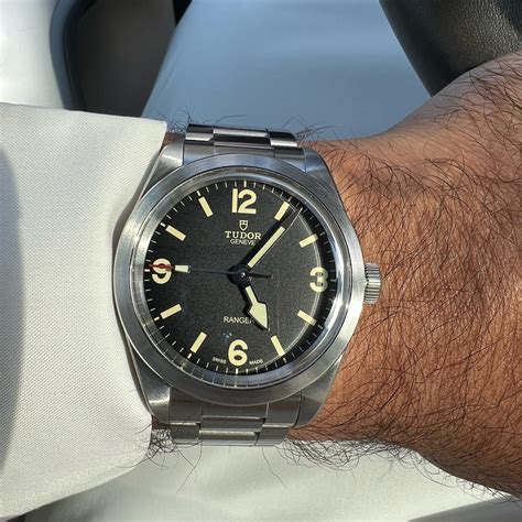 tudor ranger on wrist|tudor ranger silver.